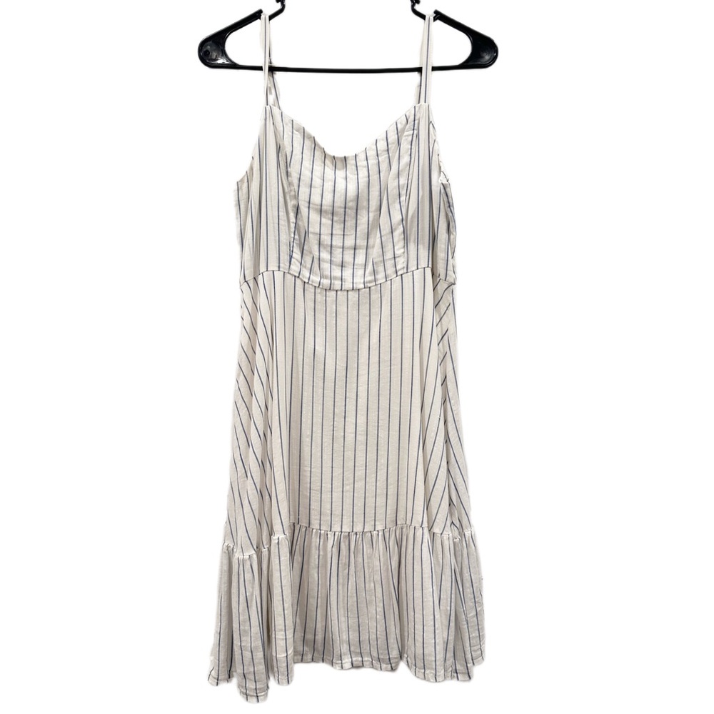 White and Blue striped dress old navy